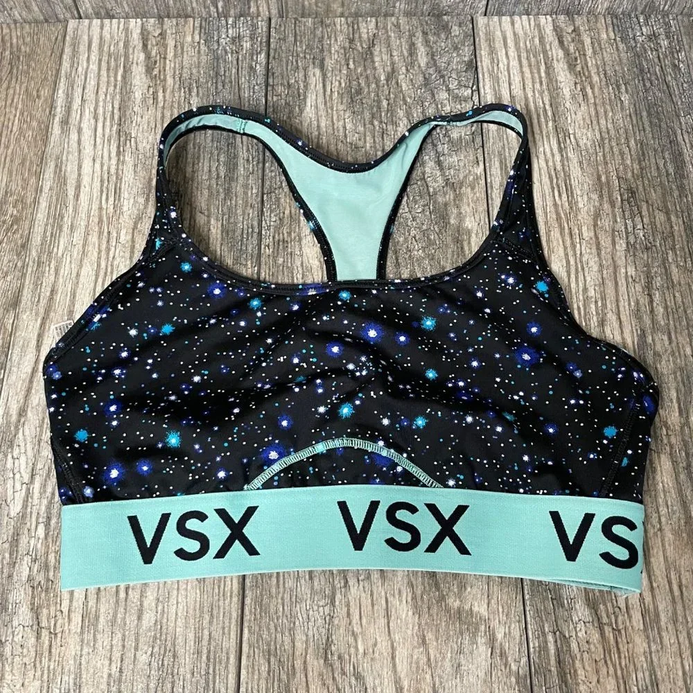 VSX Victoria's Secret Milkyway Galaxy Print Sports Bra Size L